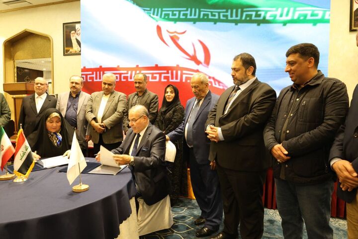 امضای تفاهمنامه ۶ گانه تجارت خارجی خوزستان با اتاقهای بازرگانی عراق امضای تفاهمنامه ۶ گانه تجارت خارجی خوزستان با اتاقهای بازرگانی عراق