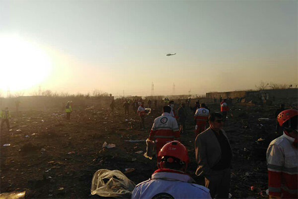 آخرین گزارش از سانحه سقوط هواپیمای اوکراینی/ فیلم