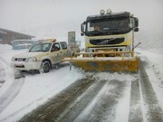 ۶ جاده زنجان به علت بارش برف و کولاک شدید مسدود شد