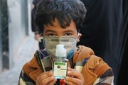 توزیع اقلام بهداشتی و ضد عفونی کننده‌ در سمنان