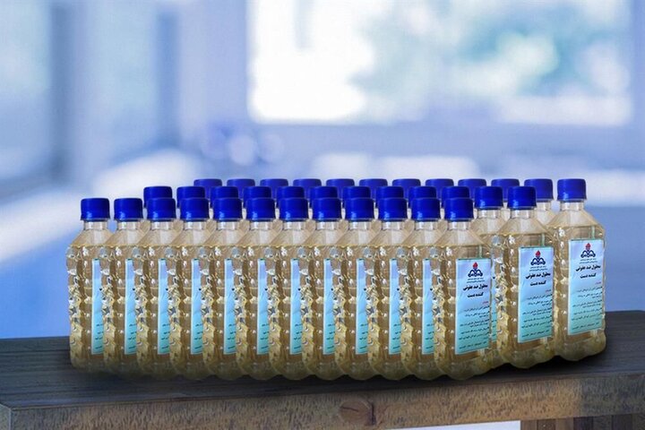 ۸ میلیون بطری مواد ضدعفونی کننده در استان سمنان تولید می‌شود 