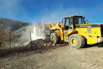 ساخت و سازهای غیرمجاز در ۲۲ هزار متر مربع از اراضی کشاورزی تنکابن تخریب شد