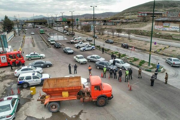 کنترل شدید ترددهای جاده‌ای در تبریز