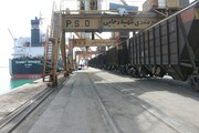 تخلیه مستقیم غلات وارداتی از بنادر به قطار عملیاتی شد