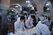 تولید اقلام بهداشتی در مسجد صاحب الامر تبریز