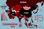 آخرین آمارها از شیوع ویروس کرونا در آسیا