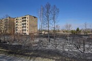 آتش سوزی در نزدیکی نیروگاه چرنوبیل اوکراین