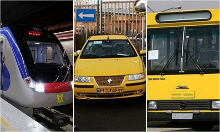 افزایش کرایه تاکسی، مترو و اتوبوس، از اول خرداد