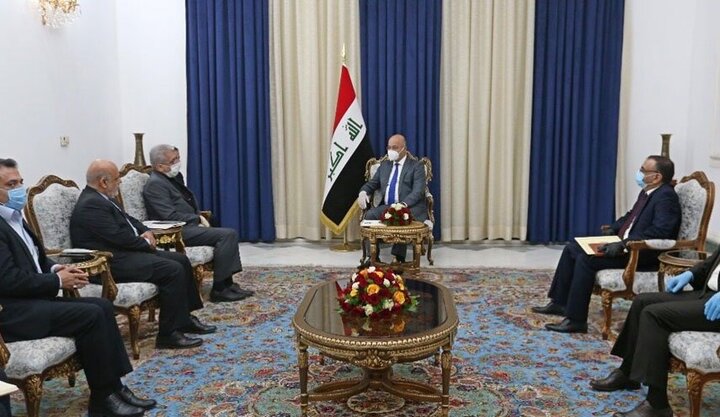 رئیس جمهور عراق خواهان توسعه همکاری با ایران در حوزه آب و برق شد