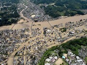سیل و رانش زمین در ژاپن
