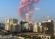 اولین تصاویر از انفجار در پایتخت لبنان