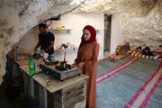 زندگی خانواده فلسطینی در غار