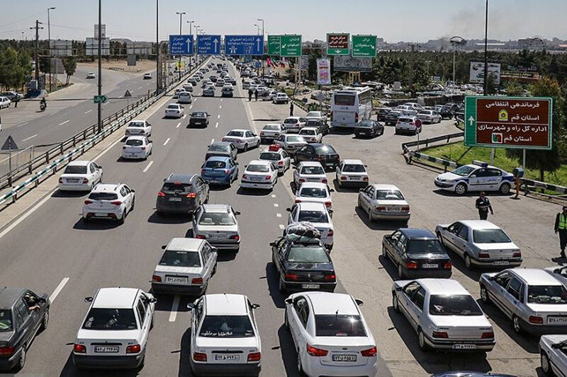 ترافیک نیمه سنگین در محور شهریار - تهران