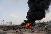 آتش در خط گازی شاد آباد تهران