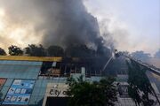 آتش سوزی گسترده در مرکز خرید بمبئی