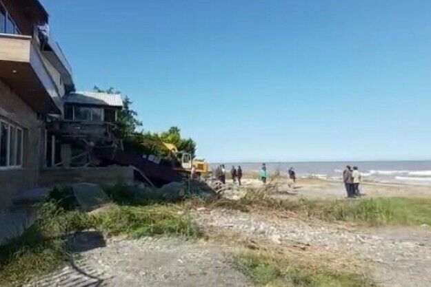 ۵۰ سازه غیرمجاز ساحلی در مازندران تخریب شد