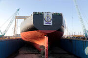 به‌آب‌اندازی نفتکش افراماکس ۲ در خلیج فارس با ظرفیت حمل ۷۵۰ هزار بشکه نفت خام