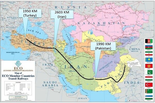 ترکیه از مسیر ایران نیز به چین متصل خواهد شد| مسیر شمالی تنها راه اتصال پکن به اروپا نیست