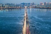 یخ زدن رودخانه «هان» در کره جنوبی