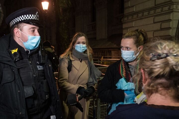 اعتراض کادر پزشکی در لندن 6