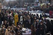 ازدحام جمعیت و شلوغی بازار تبریز در آستانه بهار