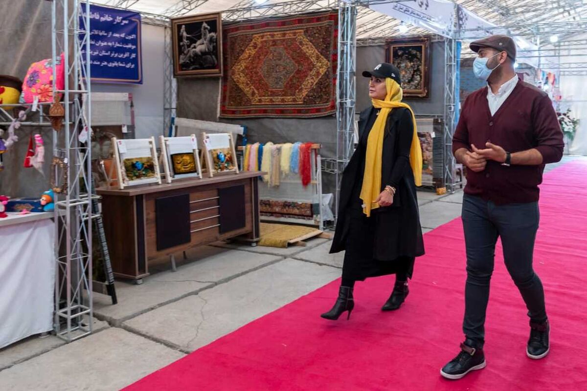 بازدید و حمایت بانوی کارآفرین از نخستین نمایشگاه مشاغل خانگی کشور در کرج
