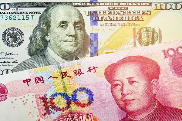 افزایش نرخ یوآن چین در برابر دلار آمریکا