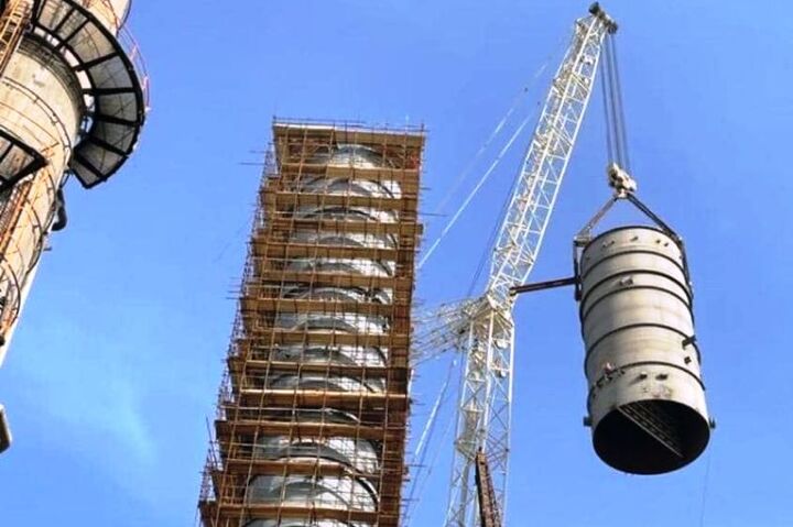 تکمیل ساخت بلندترین برج صنعت پتروشیمی ایران