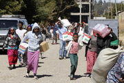 مهاجرت داخلی در اتیوپی و زندگی در چادر