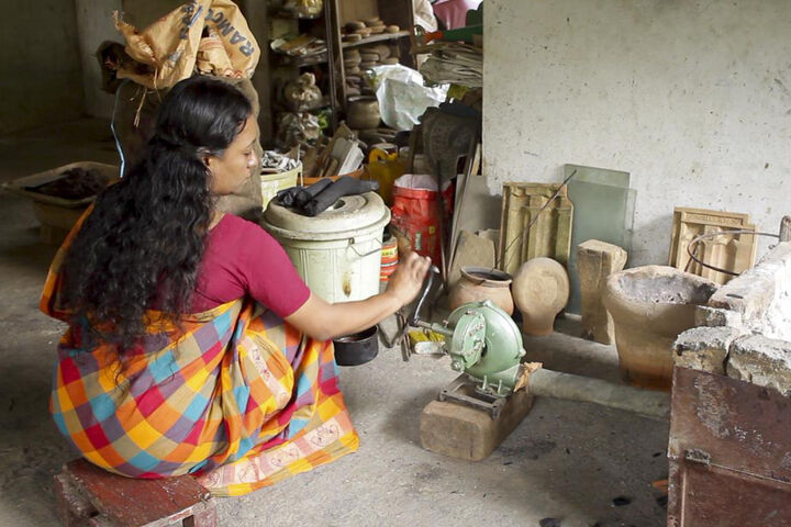 صنایع دستی سنتی «آینه فلزی» هند