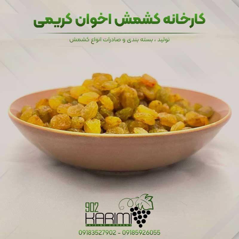 خرید کشمش ارزان ملایر از کارخانه کشمش کریمی
