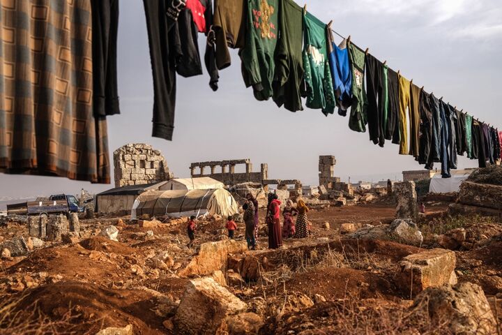 زمستان در ادلب سوریه