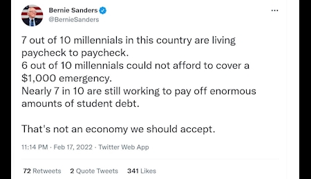 انتقاد «سندرز» از وضع اقتصادی آمریکا