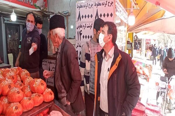 گشت مشترک کنترل و رصد بازار همدان در آستانه شب عید