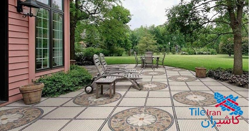 سرامیک کف | جدیدترین مدل سرامیک کف حیاط در کاشیران