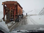 بارش برف در محورهای استان سمنان | هیچ راهی بسته نیست