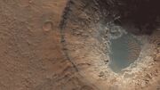 انتشار تصاویری از محل برخورد بزرگترین شهاب سنگ به سطح مریخ