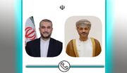 رایزنی تلفنی وزرای خارجه ایران و عمان در مورد مذاکرات وین