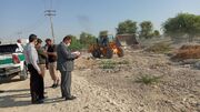 رفع تصرف ۱۰۹ هزار مترمربع از اراضی ملی و دولتی در جزیره قشم