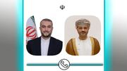 گفتگوی وزرای خارجه ایران و عمان درباره پاسخ به طرف آمریکایی