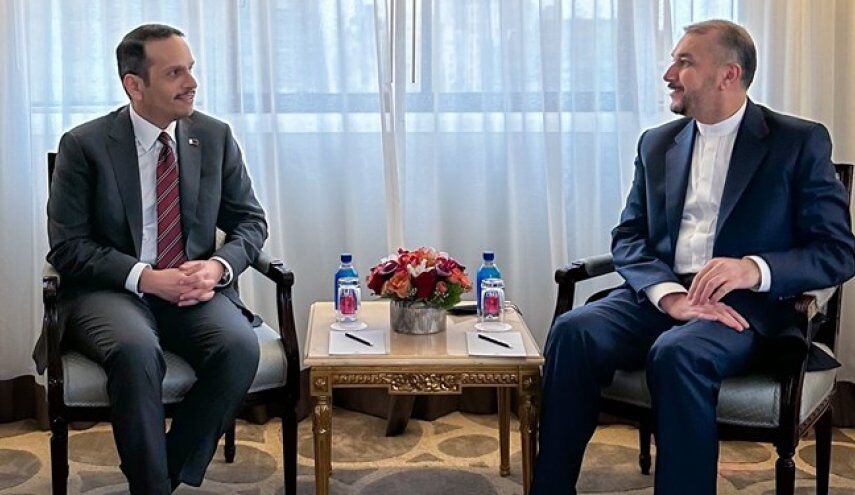 «مذاکرات وین» محور دیدار وزیر خارجه قطر با امیرعبداللهیان در نیویورک