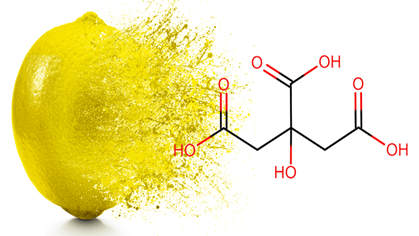 فرمول ساختاری اسید سیتریک