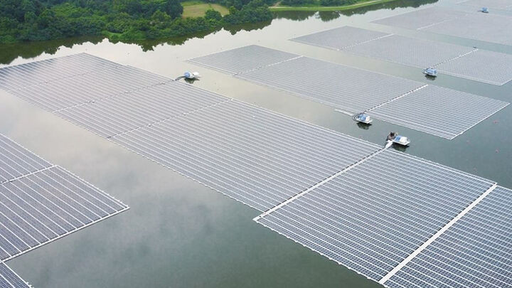 مزرعه خورشیدی شناور در پرتغال
