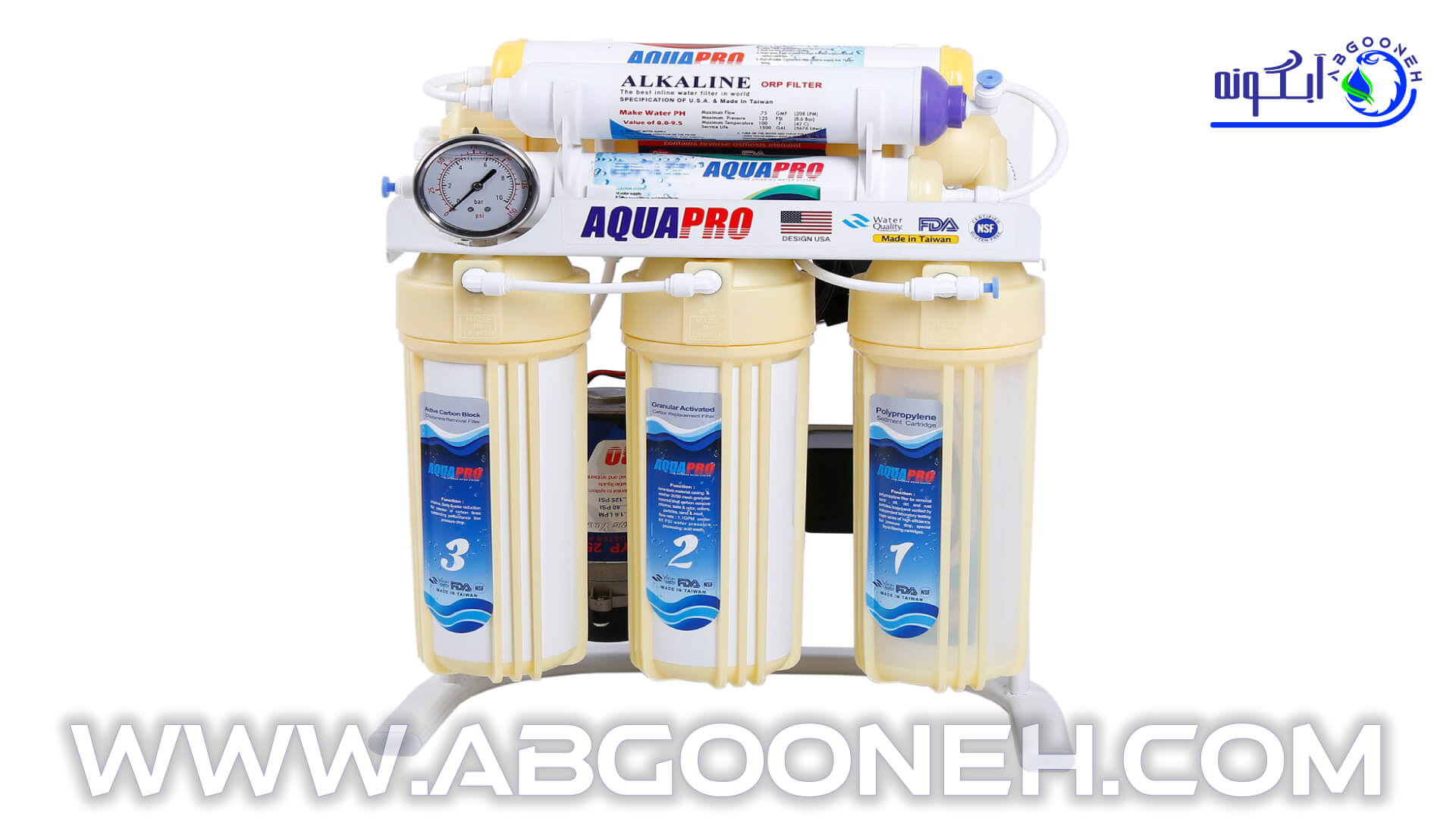 راهنمای خرید انواع فیلتر تصفیه آب برای دستگاه تصفیه آب خانگی از شرکت آبگونه
