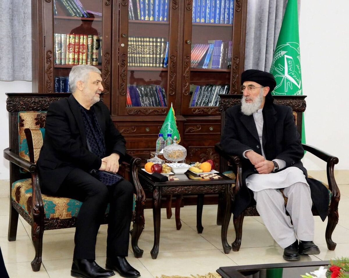 دیدار «کاظمی قمی» با رهبر حزب اسلامی افغانستان
