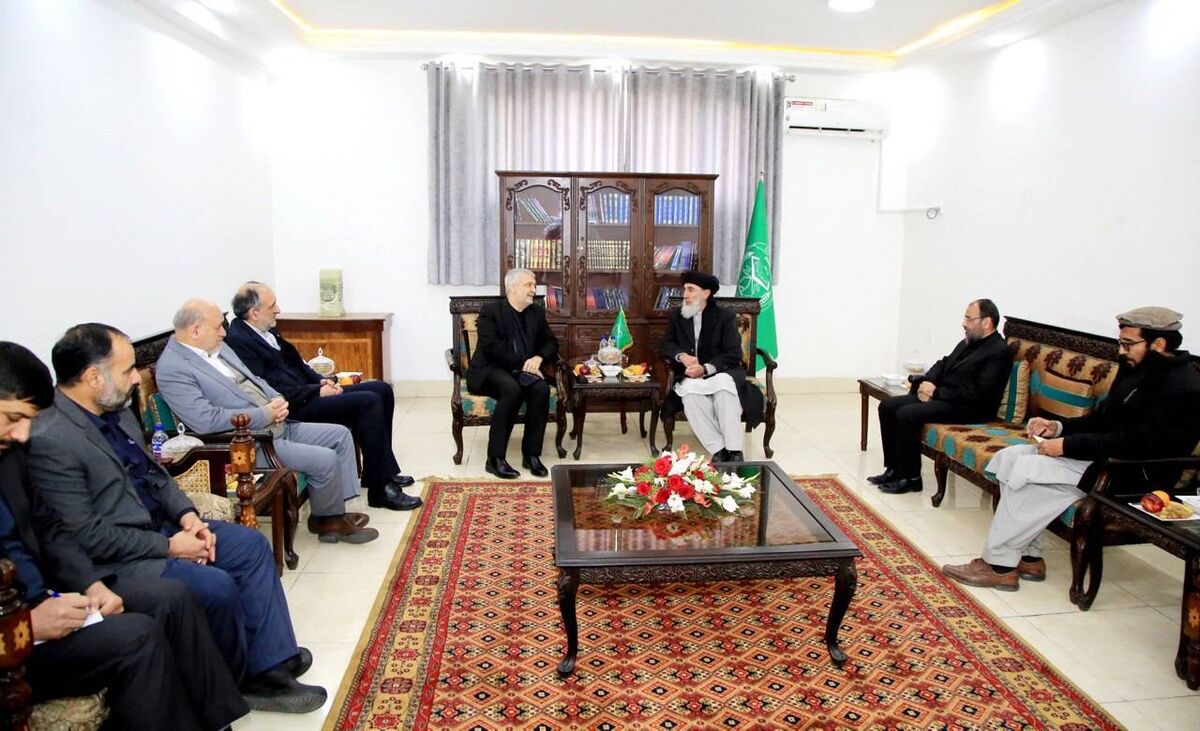 دیدار «کاظمی قمی» با رهبر حزب اسلامی افغانستان