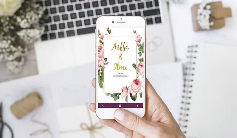 نرم افزار طراحی کارت عروسی با گوشی