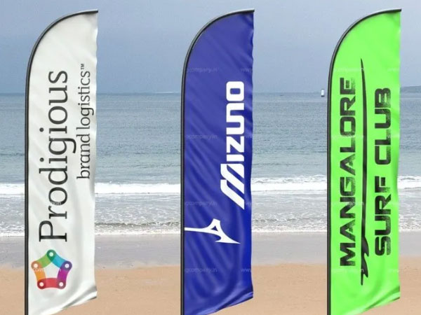 تولیدکننده پرچم تبلیغاتی ساحلی