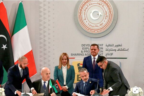 قرارداد خرید ۲۵ ساله گاز لیبی توسط شرکت «اِنی» ایتالیا