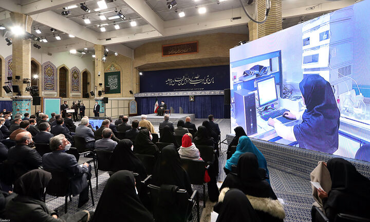 دیدارتولیدکنندگان،کارآفرینان و فعالان عرصه های دانش بنیان با مقام معظم رهبری